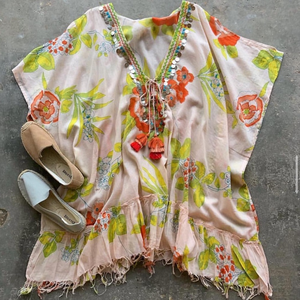 Z&L Lace Up Coverup with tassels